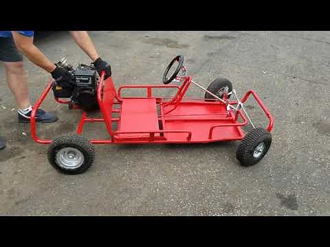 Go Kart 5HP Briggs & Stratton Fun Power Engine Start