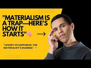 Why Materialists Are Never Truly Happy 😔💰" The Dark Side of Materialism