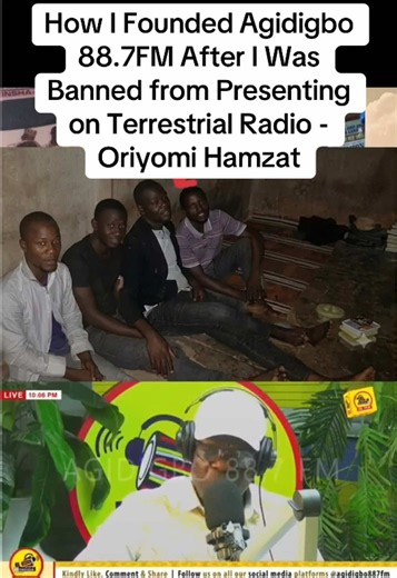 How I Founded Agidigbo 88.7FM After I Was Banned from Presenting on Terrestrial Radio - Oriyomi Hamzat #OriyomiHamzat #AgidigboFM #Agidigbo887FM #MediaStory #NigerianMedia