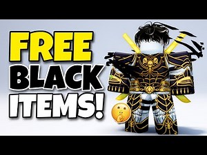 HURRY! GET 35+ FREE BLACK ITEMS ON ROBLOX & PROMO CODES (2026) 🔥