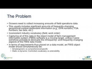 AgGateway's ADAPT Data Model Overview