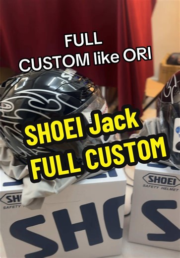 Helmet Shoei Jack Full Custom Shoei@ kotak beg✅ semua dapat M L XL tiga saiz boleh buat ##rxz