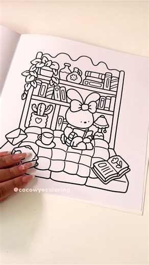 Bunny Coloring Book Page with Ohuhu Alcohol Markers