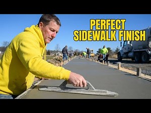How To Pour And Finish Concrete Sidewalks