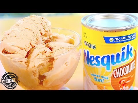 Nesquik No churn Chocolate Ice Cream recipe - How to make