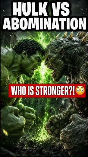 Hulk vs Abomination — Who Is ACTUALLY Stronger? 😳 #Marvel #Hulk