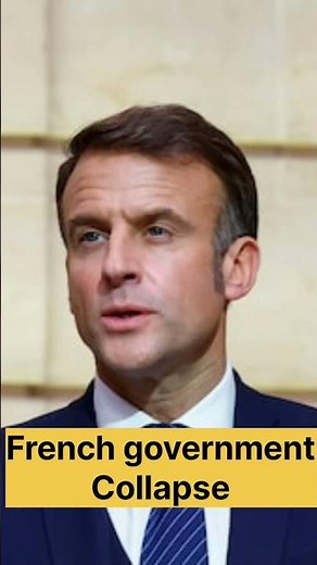 French Government Collapses | Macron Faces Political Crisis #geopolitics #france #shorts