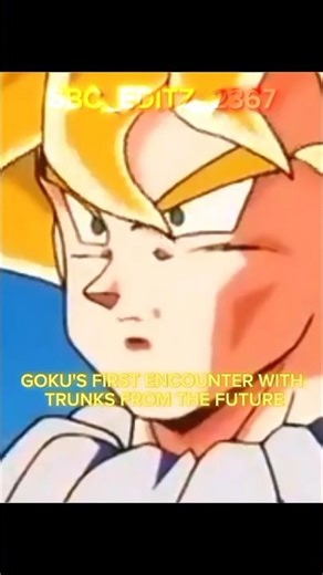 Goku's First Encounter With Trunks From The Future#viral#anime#dragonball