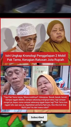 PAK TARNO PERNAH KETIPU, SEKARANG BEGINI NASIBNYA 😭 #fypシ #trendingshorts #gosipartishariini #viral