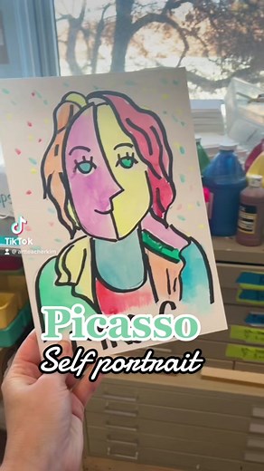 2nd Grade Picasso Self-Portrait Art Lesson