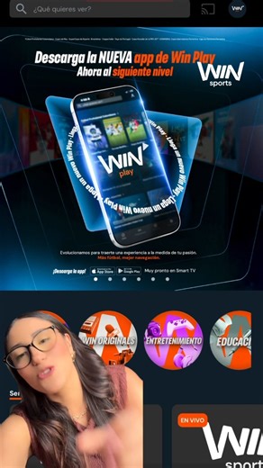 📱🧡 ¡Nuestra app de Win Play se renovó para ti!.. ¡Sigue estos sencillos pasos, descárgala y disfruta de contenido exclusivo, zona Free, galeria y mucho más del equipo que verdaderamente amas! #WinPlay | Win Sports