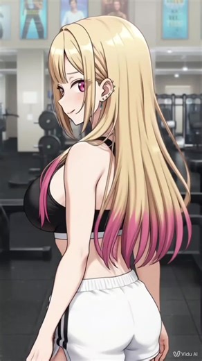 Marin been lifting💪 #anime #gym #mydressupdarling #marinkitagawa