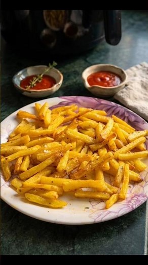 How to make french fries in air fryer #airfriedrecipe #frenchfries #healthysnacks #cooking #viral
