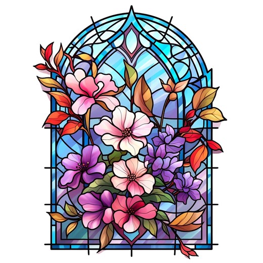 Stained Glass Window Sticker Set 9 X 9 Cm Car Stickers Vintage Church Window Vinyl Waterproof Laptop Decoration Colorful Mosaic Art - Etsy