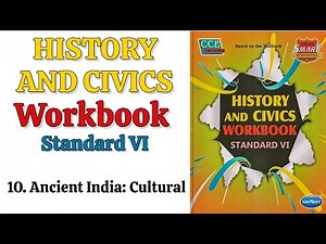 Std. 6 | History & civics | Lesson 10 | Ancient India culture | 6th Digest | workbook answer