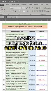 Monitoring Tasks #ExcelTips #ExcelTutorial #LearnExcel #ExcelForBeginners #ExcelSkills #ExcelHacks #ExcelTraining #ExcelFunctions #ExcelTricks #ExcelMastery #excellenttechtastic | Excel-lent TechTastic