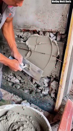 🧱⚙️ Reinforced Concrete Wall Repair and Rebar Mortar Patching