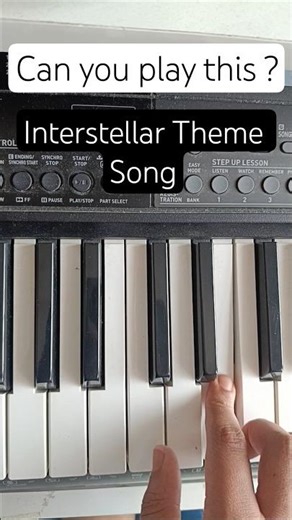 Interstellar Theme Song 🔥🔥 - piano tutorial #interstellar #piano #shorts