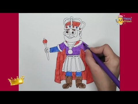 Let's Draw a King 👑 | Easy King drawing: How to draw King step by step