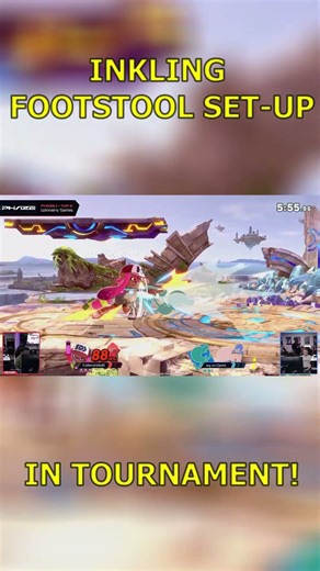 The Inkling FOOTSTOOL Combo is Crazy! #smashbros #supersmashbros #inkling