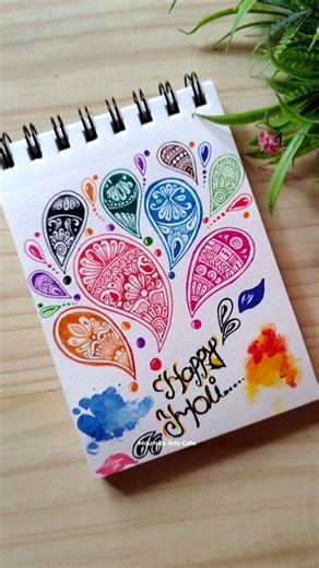 Holi Special Drawing #holi #purnima #colors #happy #art #shorts #festival #painting