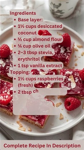 Raspberry Coconut Slice Recipe by What Shall I Cook