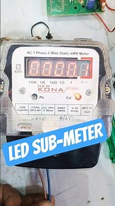LED Sub Meter Inside Parts & Wiring | Sub Meter Kaise Lagaye | Hindi #electrical #viralvideo