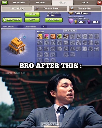 Bro cooked the whole community😶‍🌫 || #shorts #coc #clashofclans #memes