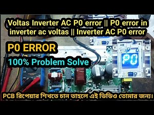 Voltas Inverter AC P0 error || P0 error in inverter ac voltas || Inverter AC P0 error