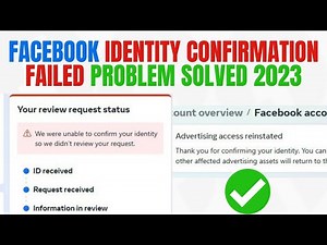 Facebook identity confirmation failed Problem solved