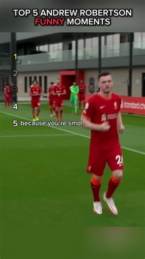 Top 5 ANDREW ROBERTSON Funny Moments 😂 || #football #liverpool #laughtoutload #fyp #viral