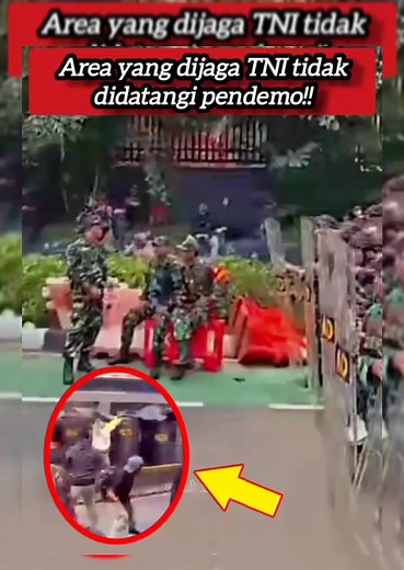 Rakyat begitu segan kepada anggota TNI!! #reel #demo #demodpr #aparatnegara #polisi #polri #tni #rakyat #tnirakyat #bravotni #demonstran #news #gedungdpr #dpr #dprri | Rendii S'centro