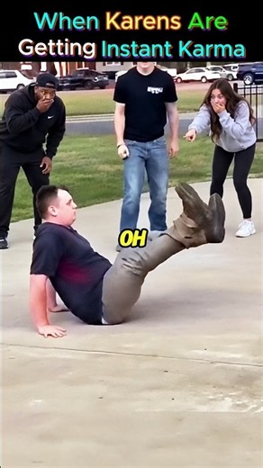 Karens Getting Instant Karma 🤣 #funny #reaction #karma #moments #viralvideo #trending #memes #fyp