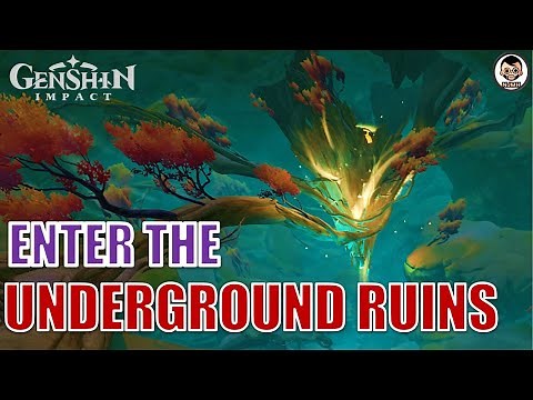 Check the area that was hit, Enter the underground ruins, Investigate the underground ruins |Genshin