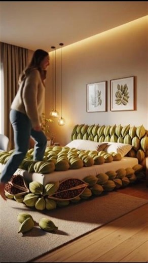 Luxury Elaichi Bed Design | Ultra Realistic 8K Bedroom Concept #satisfying #shorts