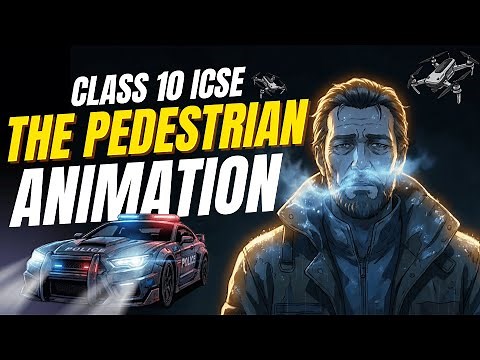 The Pedestrian Animation | Class 10 ICSE | Ray Bradbury | Treasure Chest