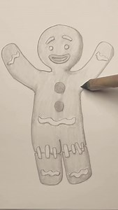 9.5K views · 186 reactions | Draw a gingerbread man! Easy drawing lesson. | Mark Liam Smith | Facebook