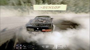 Tire smoke completely disappearing after the car stops