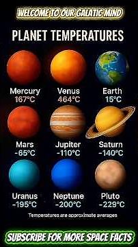 Hottest and Coldest Planets in Our Solar System | Planet Temperatures Explained