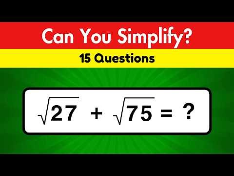 Math Quiz That Will Test Your Radical Simplification Skills!