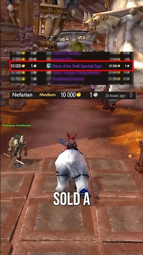 Swift Spectral Tiger sold for 10.000g