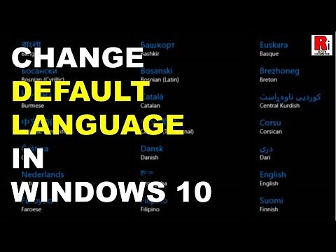How To Change Default Language In Windows 10