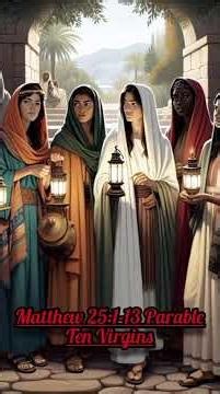 Matthew 25:1-13 - Parable Ten Virgins. Explanation in the description. Peace be with you.
