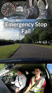 Supermarket delivery driver does a mock driving test. Emergency stop fail. #mocktest #drivingtest #emergencystop | Conquer Driving