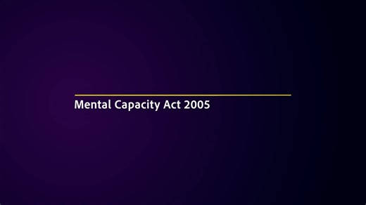 Mental Capacity Act 2005