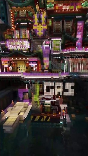 Gas station ⛽️ | Minitutoriel | cyberpunk city🦾🤖 | #minecraft #minitutoriel #minecraftbuild