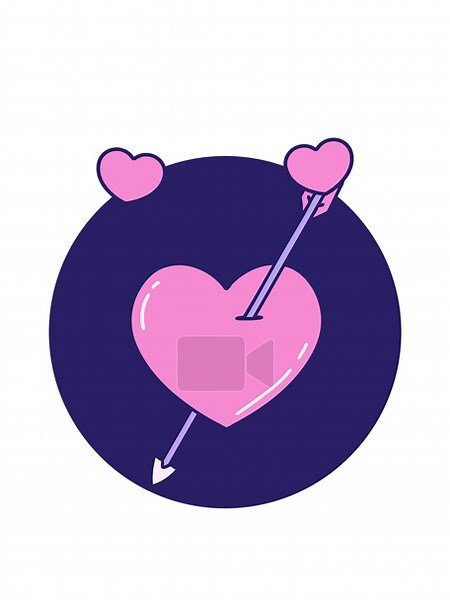 spinning hearts animation of iconic tattoo style illustration of an arrow and heart Stock Video Footage - Alamy