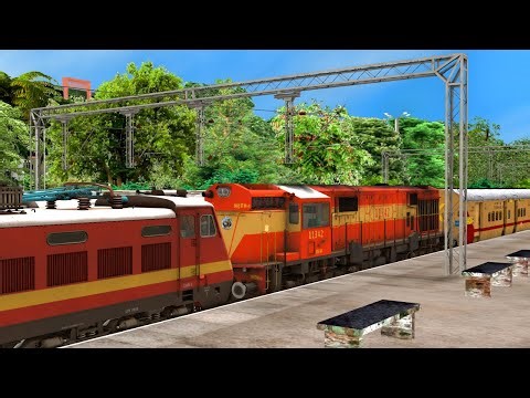 WAP4 RESUCE WDM3D ICF UTKRISHT EXPRESS | BUMPY RAILROAD | Train Simulator | Railwork |#railworks