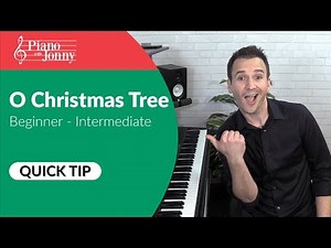 O Christmas Tree Jazz Piano Quick Tip by Jonny May for CHRISTMAS!! 🎄