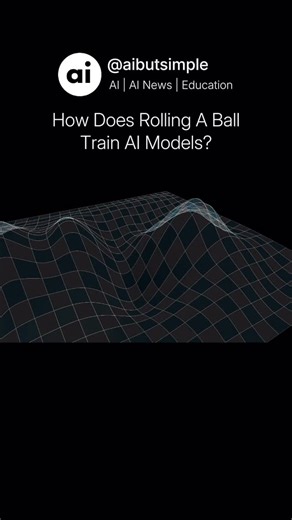 AI • Machine Learning • Tech on Instagram: "Gradient descent is an important AI algorithm that helps machine learning models learn by improving themselves over time. Imagine you’re trying to find the lowest point in a landscape with hills while blindfolded—you’d take small steps in the direction that feels downhill. Similarly, gradient descent adjusts a model’s internal parameters (weights and biases in a neural network) by calculating the direction and size of the “step” needed to reduce error—